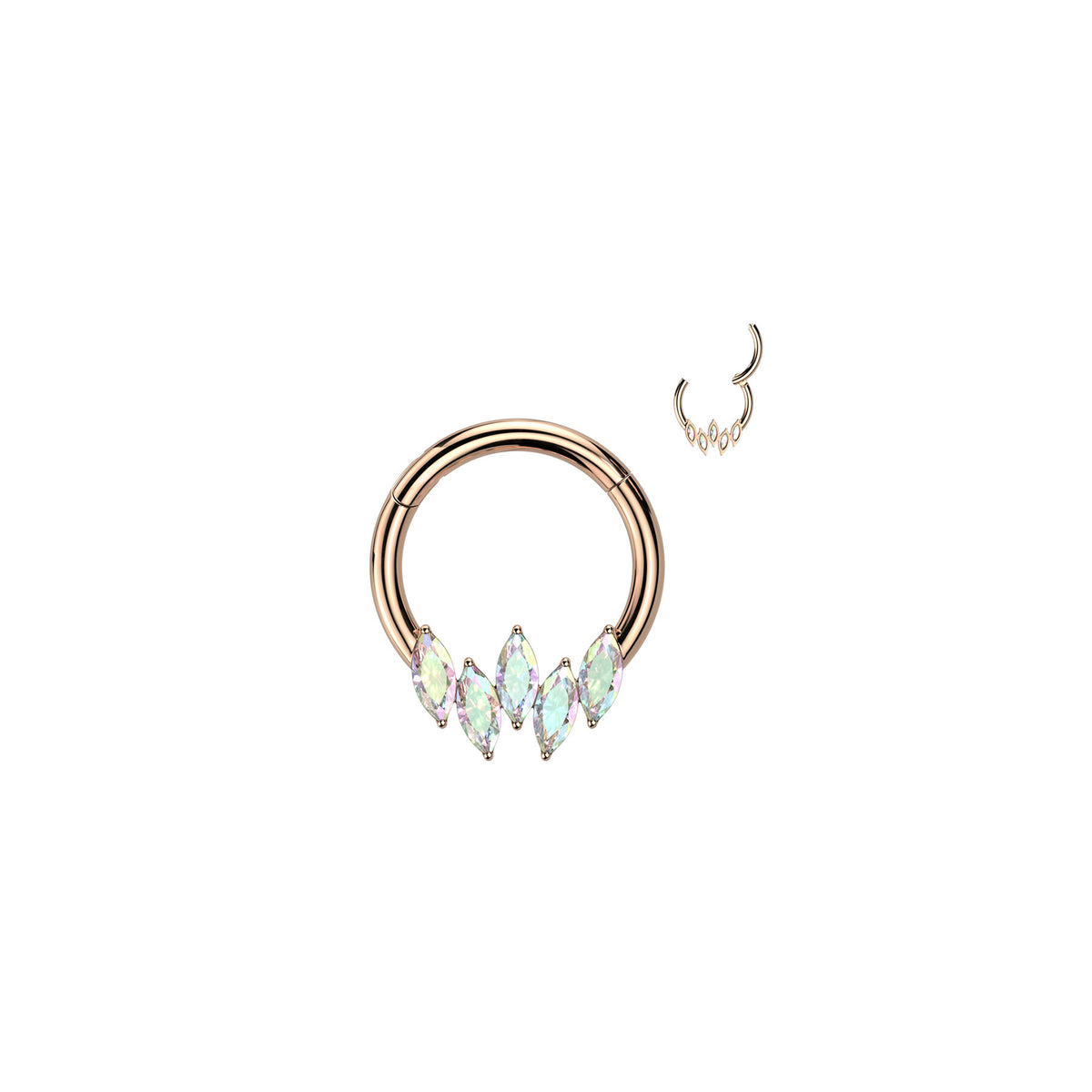 Piercing Nez MEYSA en Acier et Zirconium