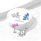 Piercing Labret MICHKA en Titane et Opale