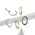 Piercing Oreille MIRKA en Acier et Oxydes de Zirconium