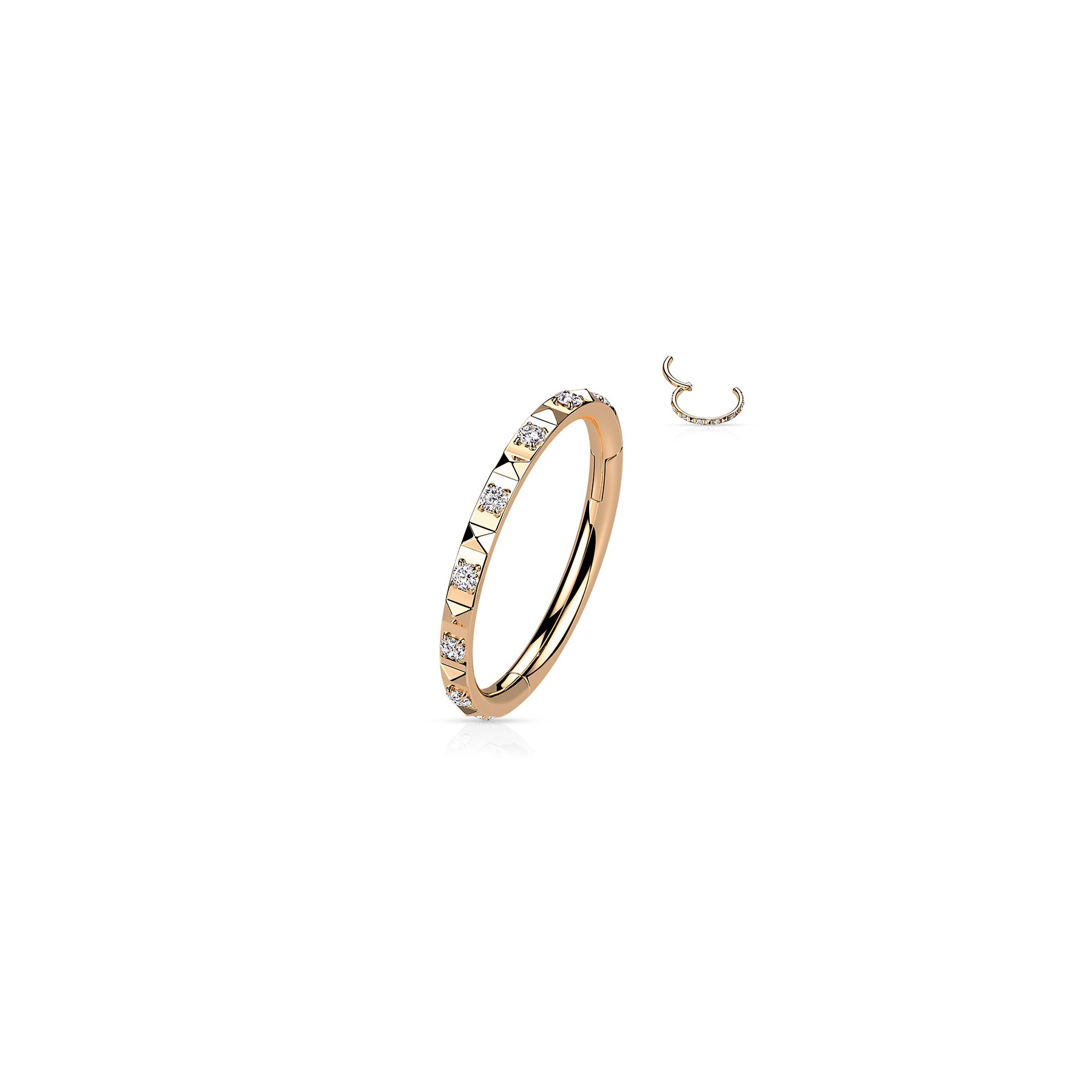 Piercing Oreille MIRKA en Acier et Oxydes de Zirconium