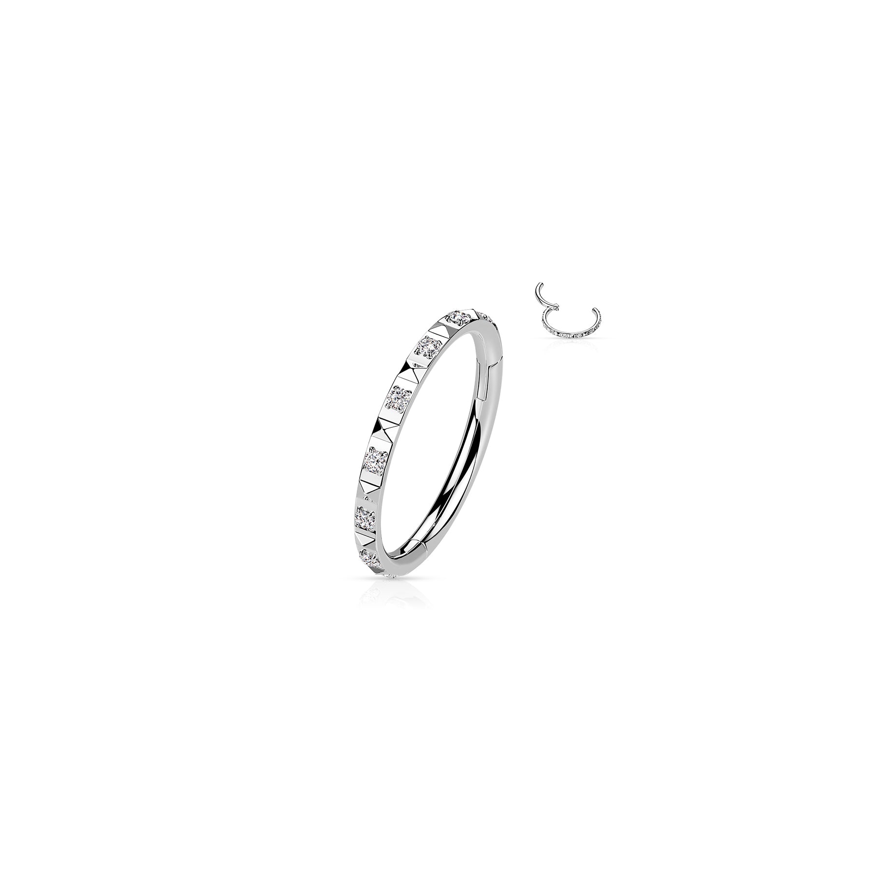 Piercing Oreille MIRKA en Acier et Oxydes de Zirconium
