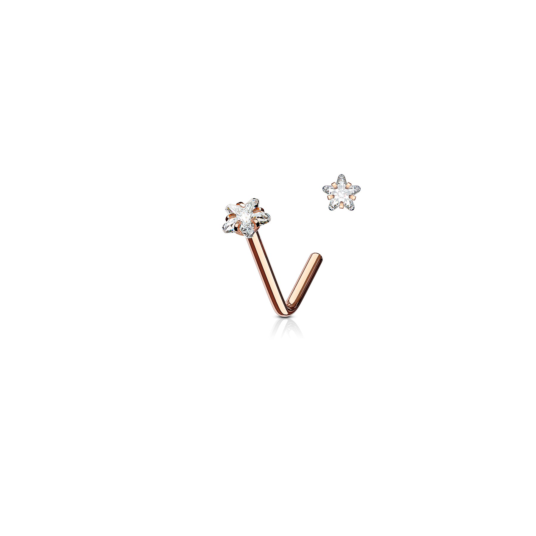 Piercing Nez MONYA en Acier et Zirconium