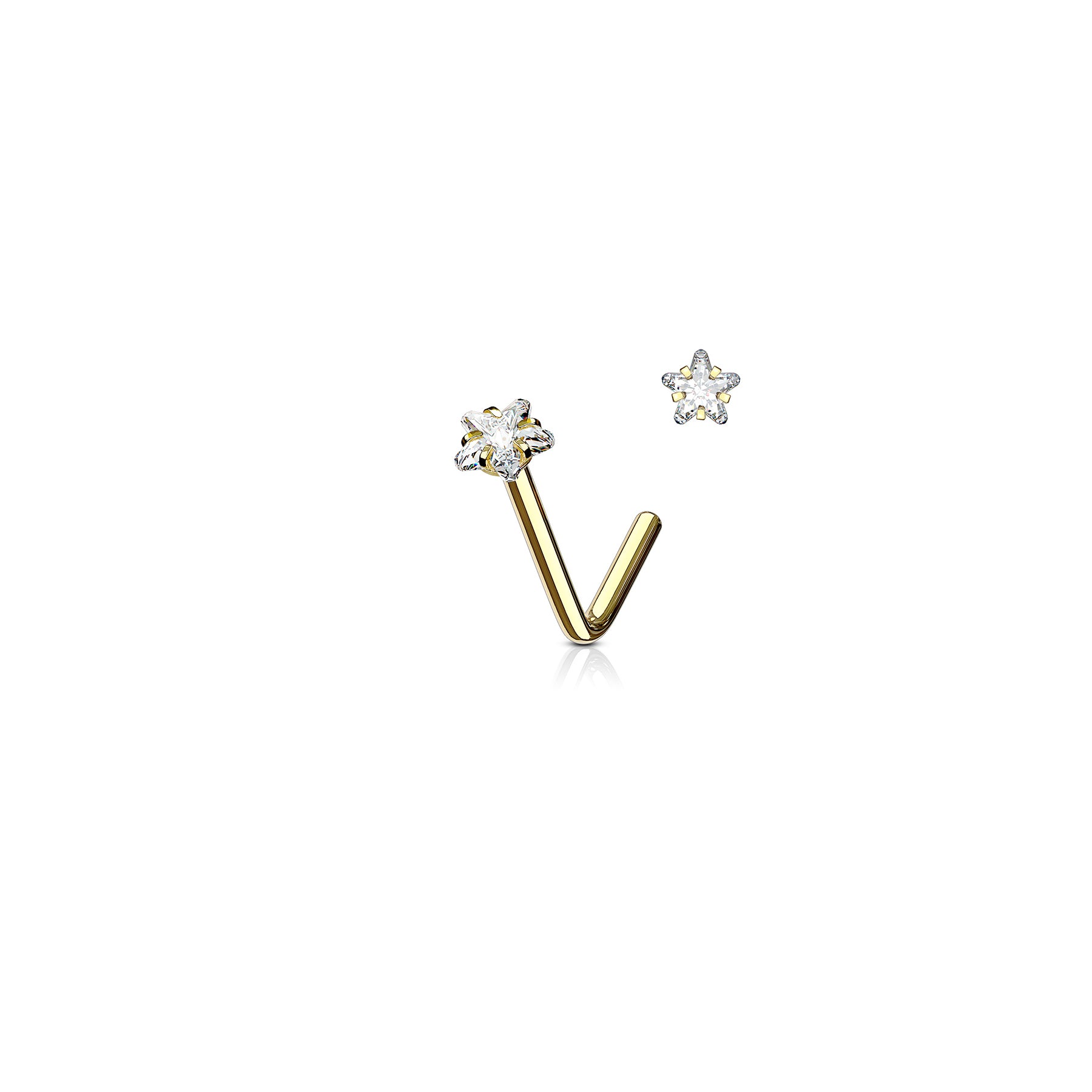 Piercing Nez MONYA en Acier et Zirconium