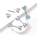 Piercing Téton MACHA en Acier et Zirconium