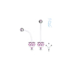 Piercing MADRE MIA en Acier, Bioflex et Zirconium