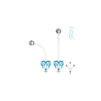 Piercing MADRE MIA en Acier, Bioflex et Zirconium