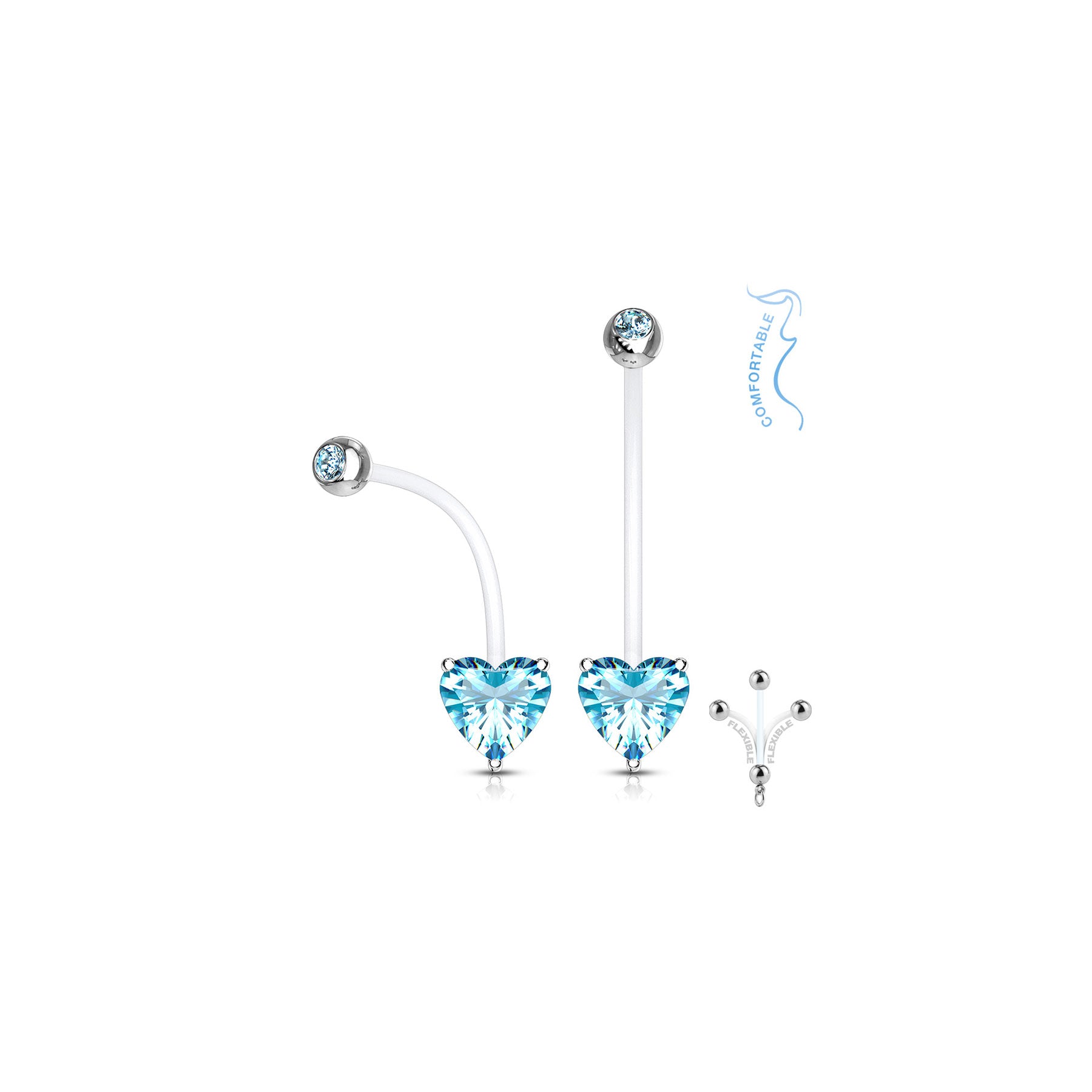 Piercing MADRE MIA en Acier, Bioflex et Zirconium