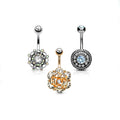 Lot de 3 Piercings MILENA en Acier et Zirconium