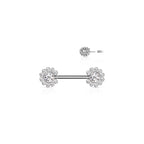 Piercing Téton NAKIA en Acier et Zirconium