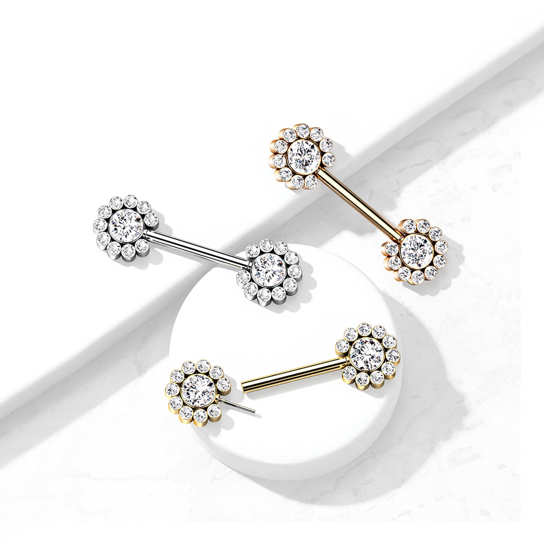 Piercing Téton NAKIA en Acier et Zirconium