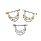 Piercing Téton NAKIDA en Acier et Zirconium