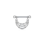 Piercing Téton NAKIDA en Acier et Zirconium