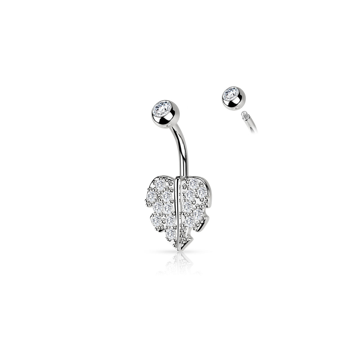 Piercing Nombril NAZHA en Acier et Zirconium