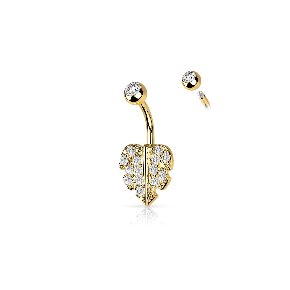 Piercing Nombril NAZHA en Acier et Zirconium