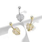 Piercing Nombril NAZHA en Acier et Zirconium