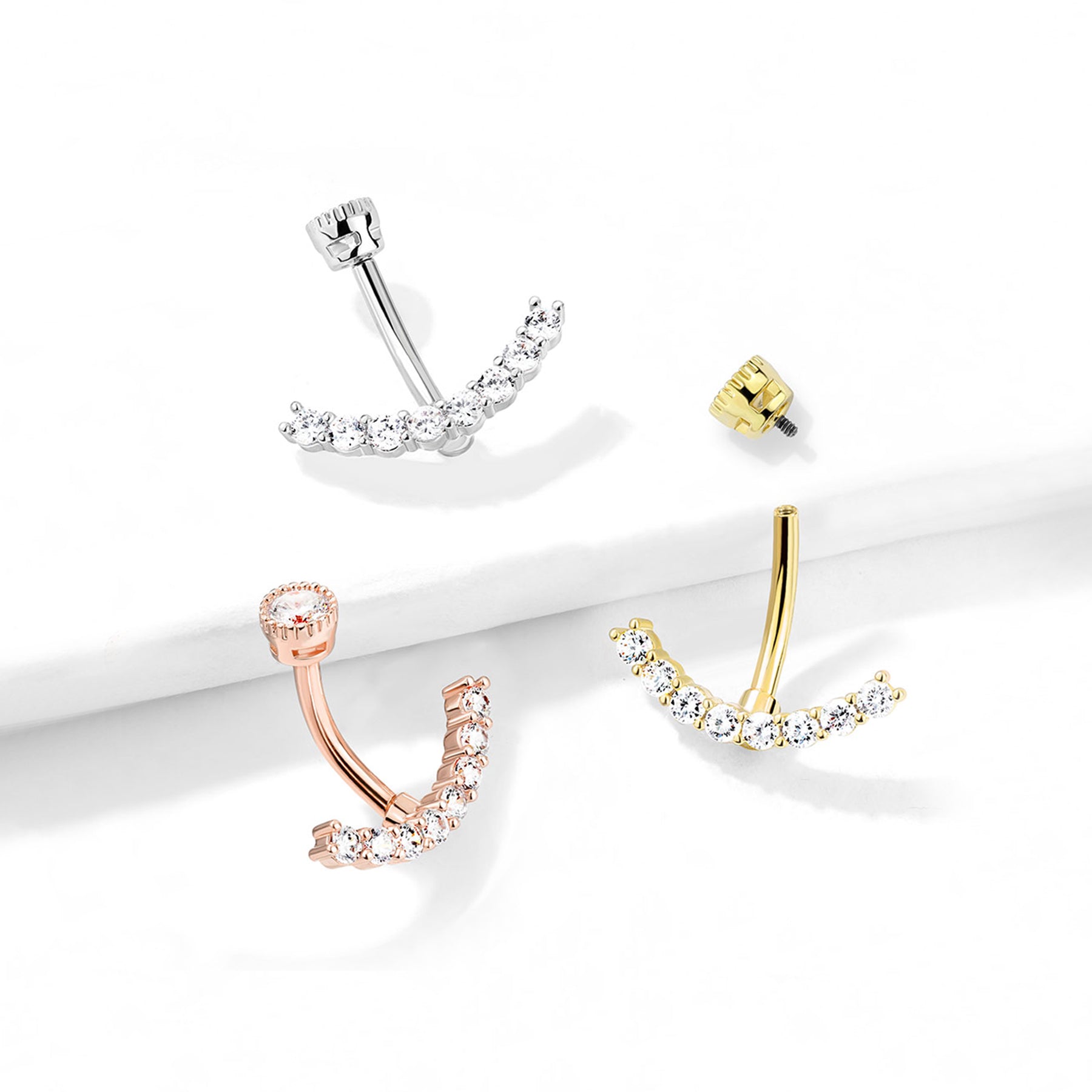 Piercing Nombril NELYA en Acier et Zirconium