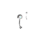 Piercing Arcade / Nombril NICOLA en Titane, Oxyde de Zirconium ou Opale
