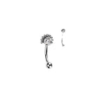Piercing Arcade / Nombril NICOLA en Titane, Oxyde de Zirconium ou Opale
