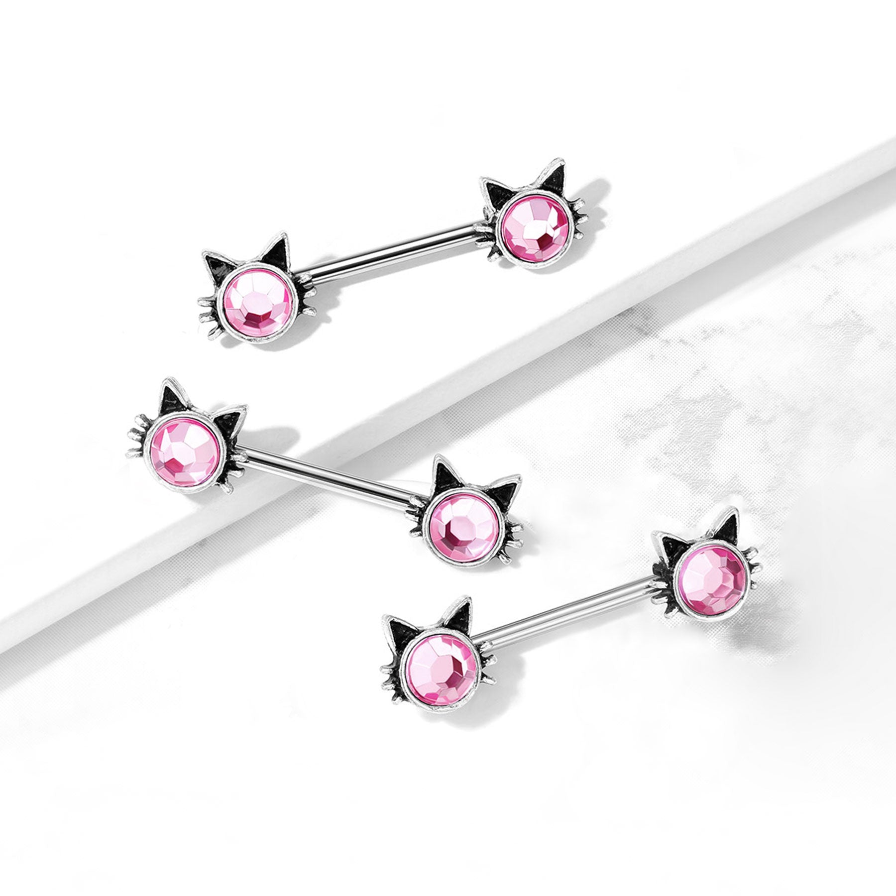 Piercing Téton NITA en Acier et Cristal