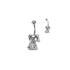Piercing Nombril NOLITA en Acier et Zirconium