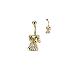 Piercing Nombril NOLITA en Acier et Zirconium