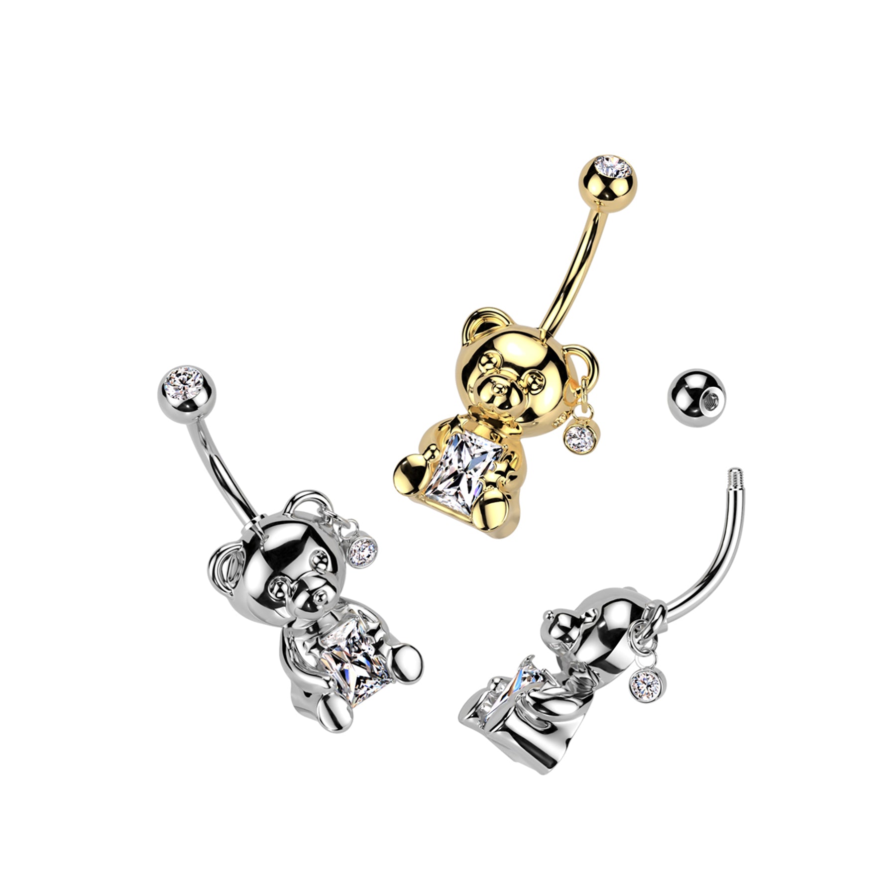 Piercing Nombril NOLITA en Acier et Zirconium