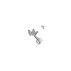 Piercing Labret NOORA en Acier et Zirconium
