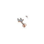 Piercing Labret NOORA en Acier et Zirconium
