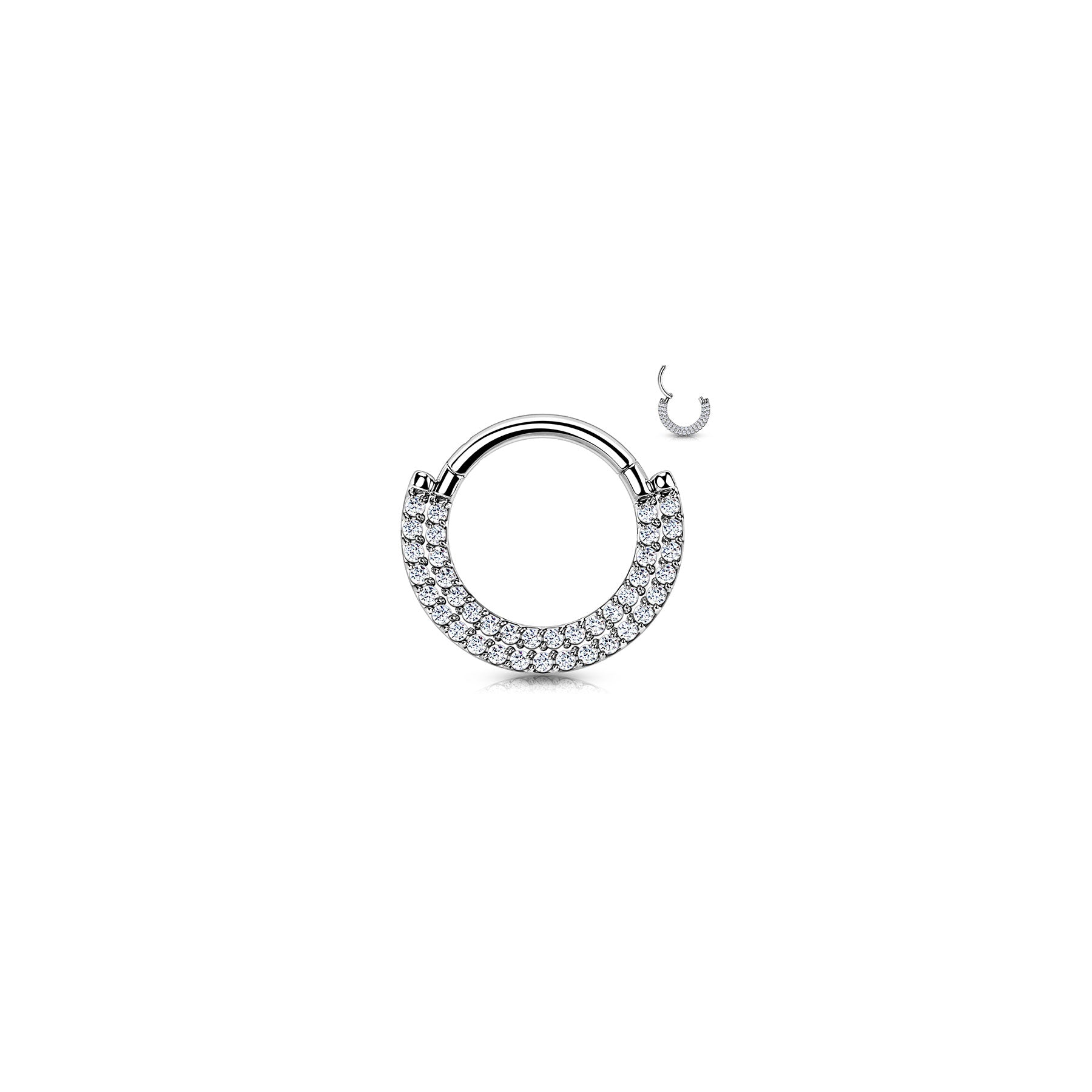 Piercing Oreille NUHA en Titane et Zirconium