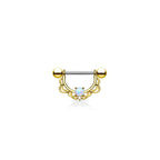 Piercing Téton NEOMA en Acier et Opale