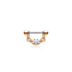 Piercing Téton NEOMA en Acier et Opale