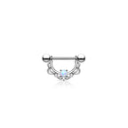 Piercing Téton NEOMA en Acier et Opale
