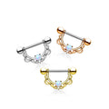 Piercing Téton NEOMA en Acier et Opale