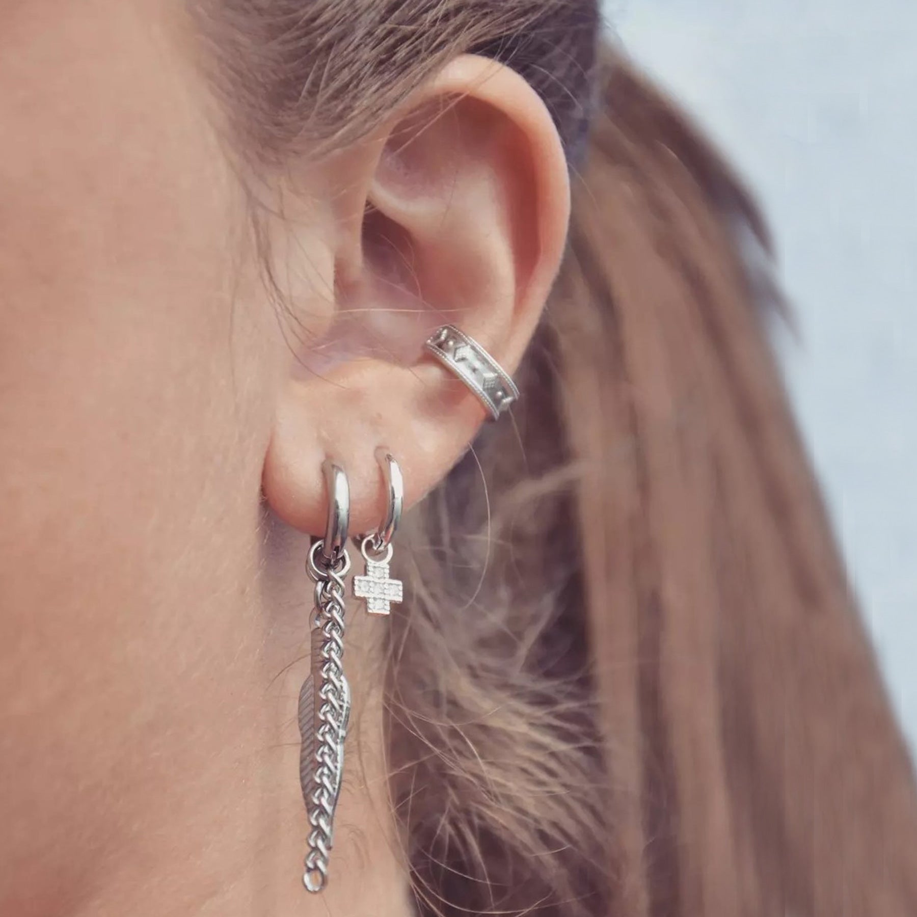 Boucles d'Oreilles NOE en Acier Chirurgical