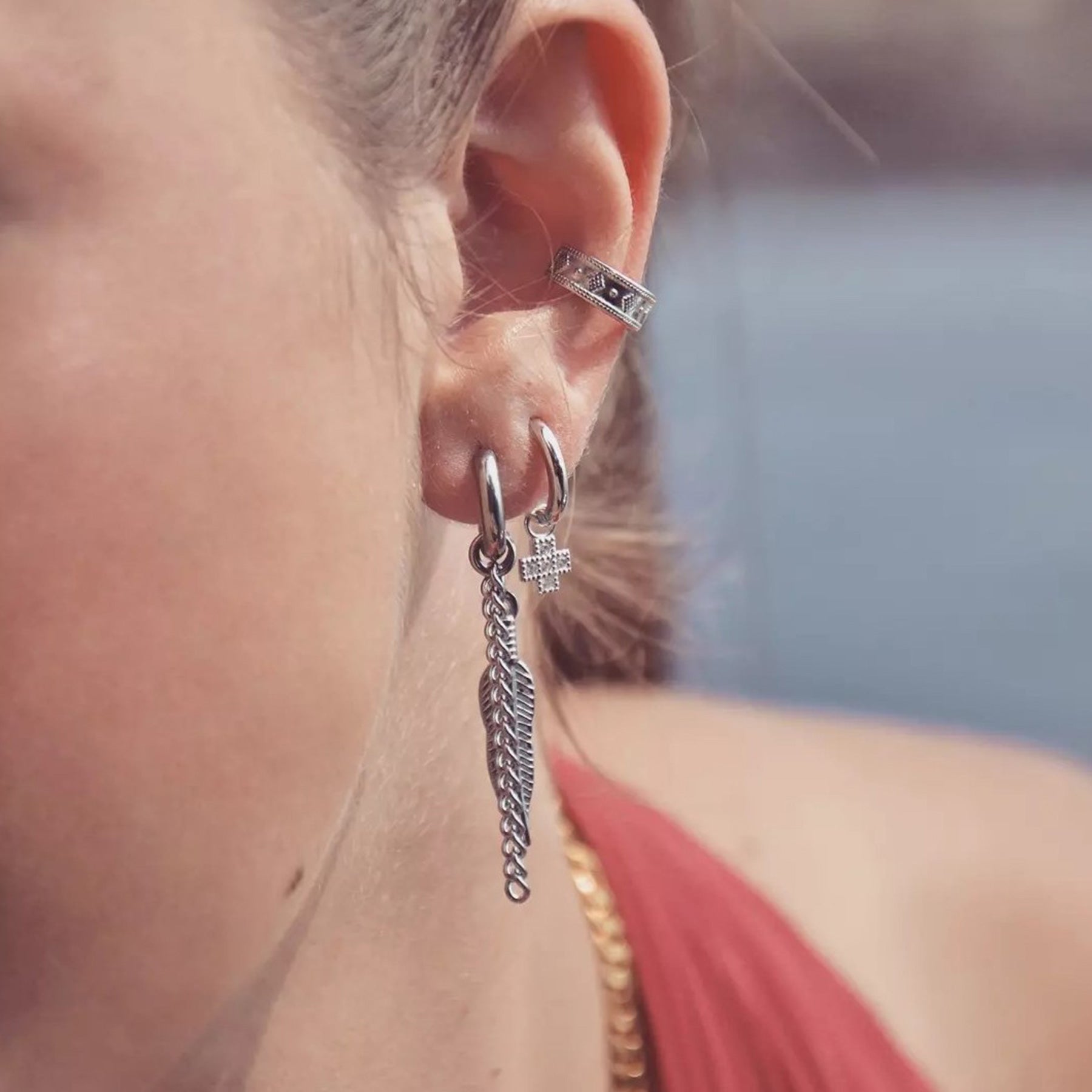 Boucles d'Oreilles NOE en Acier Chirurgical