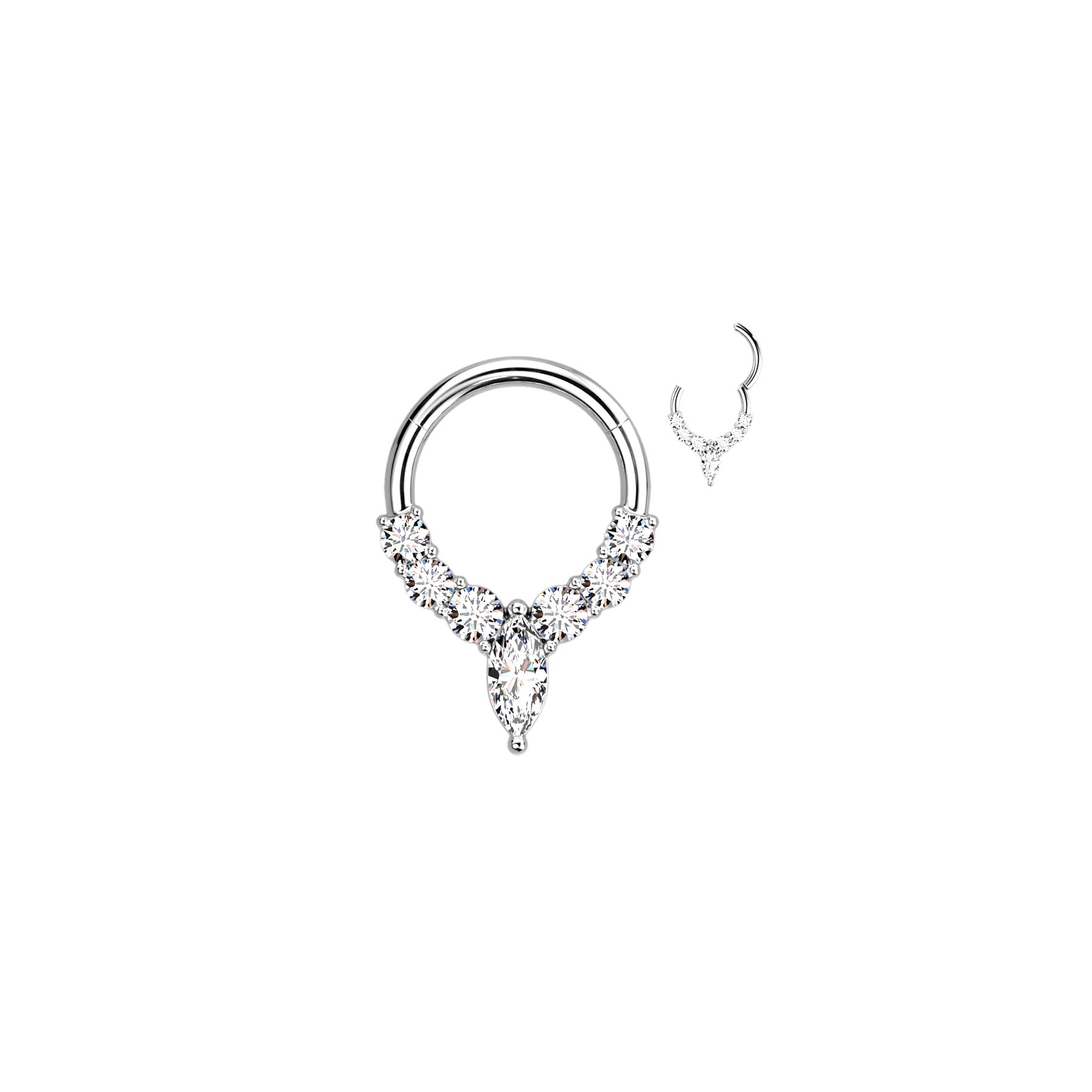 Piercing Oreille ou Nez NOVA en Acier et Zirconium