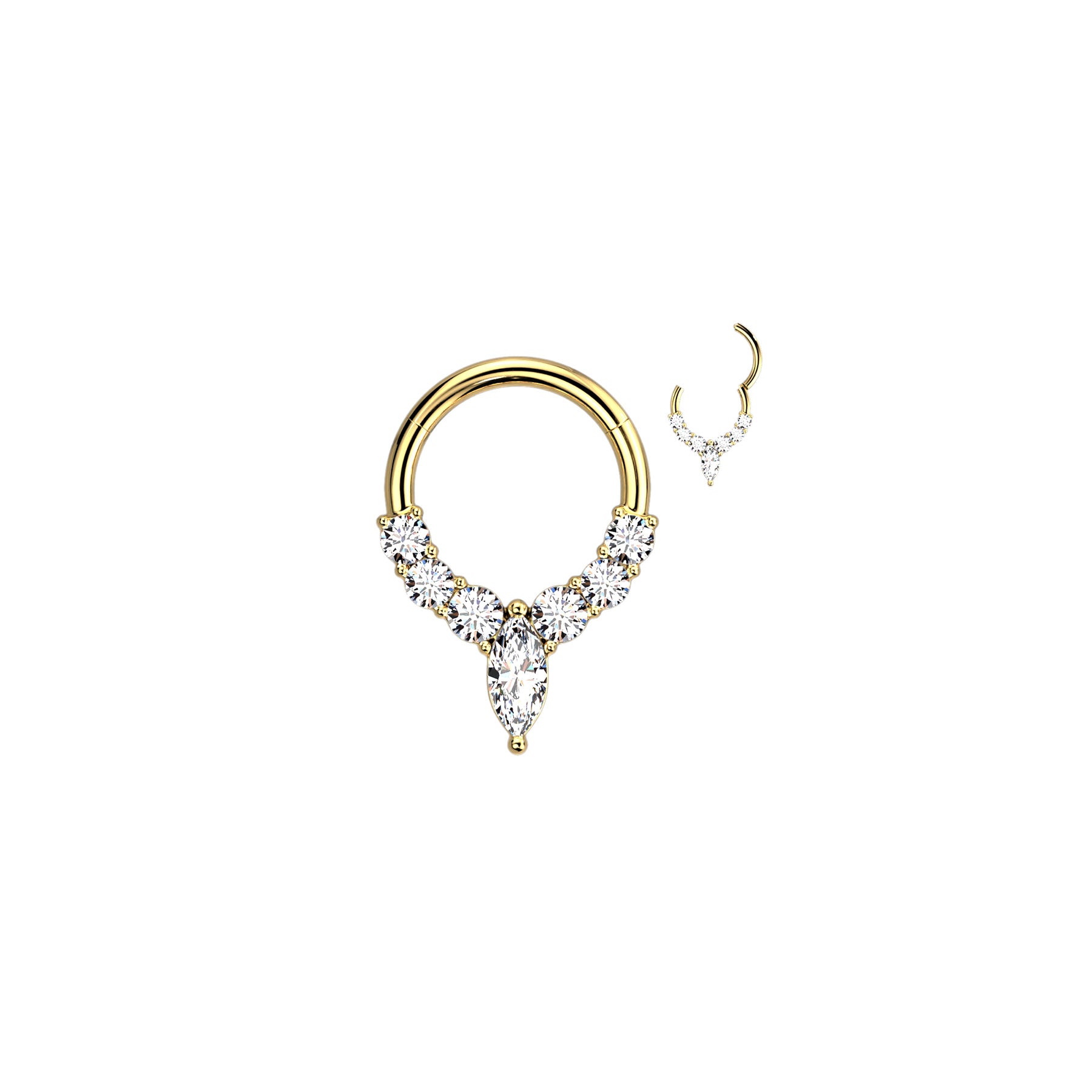 Piercing Oreille ou Nez NOVA en Acier et Zirconium