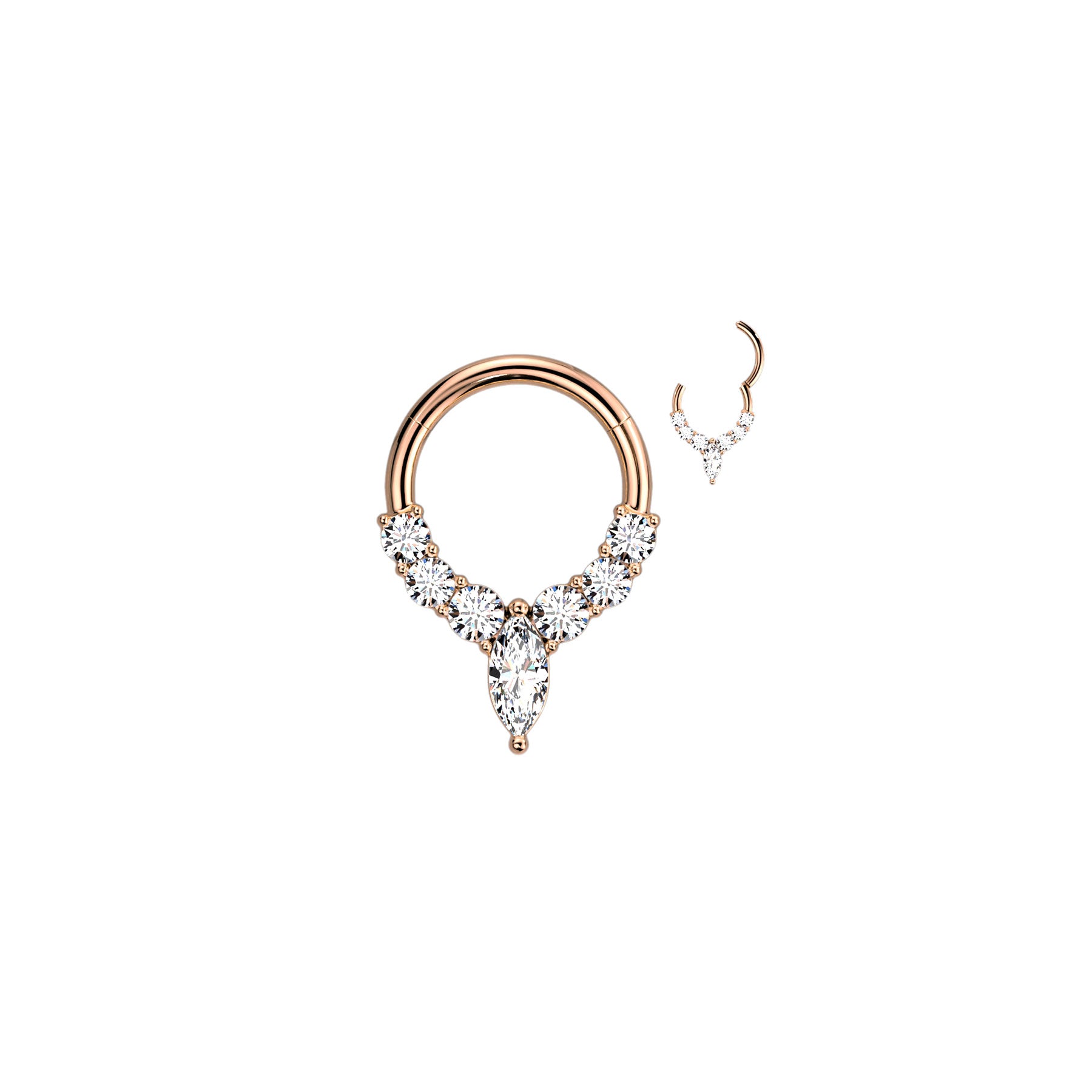 Piercing Oreille ou Nez NOVA en Acier et Zirconium