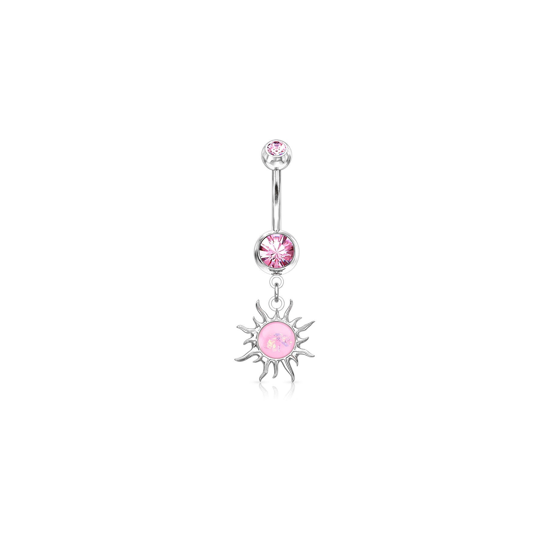 Piercing Nombril NYEMA en Acier et Opale
