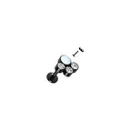 Piercing Labret OCTAVIA en Titane, Opale et Zirconium