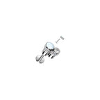 Piercing Labret OCTAVIA en Titane, Opale et Zirconium