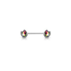Piercing Téton OFELIA en Acier et Cristal