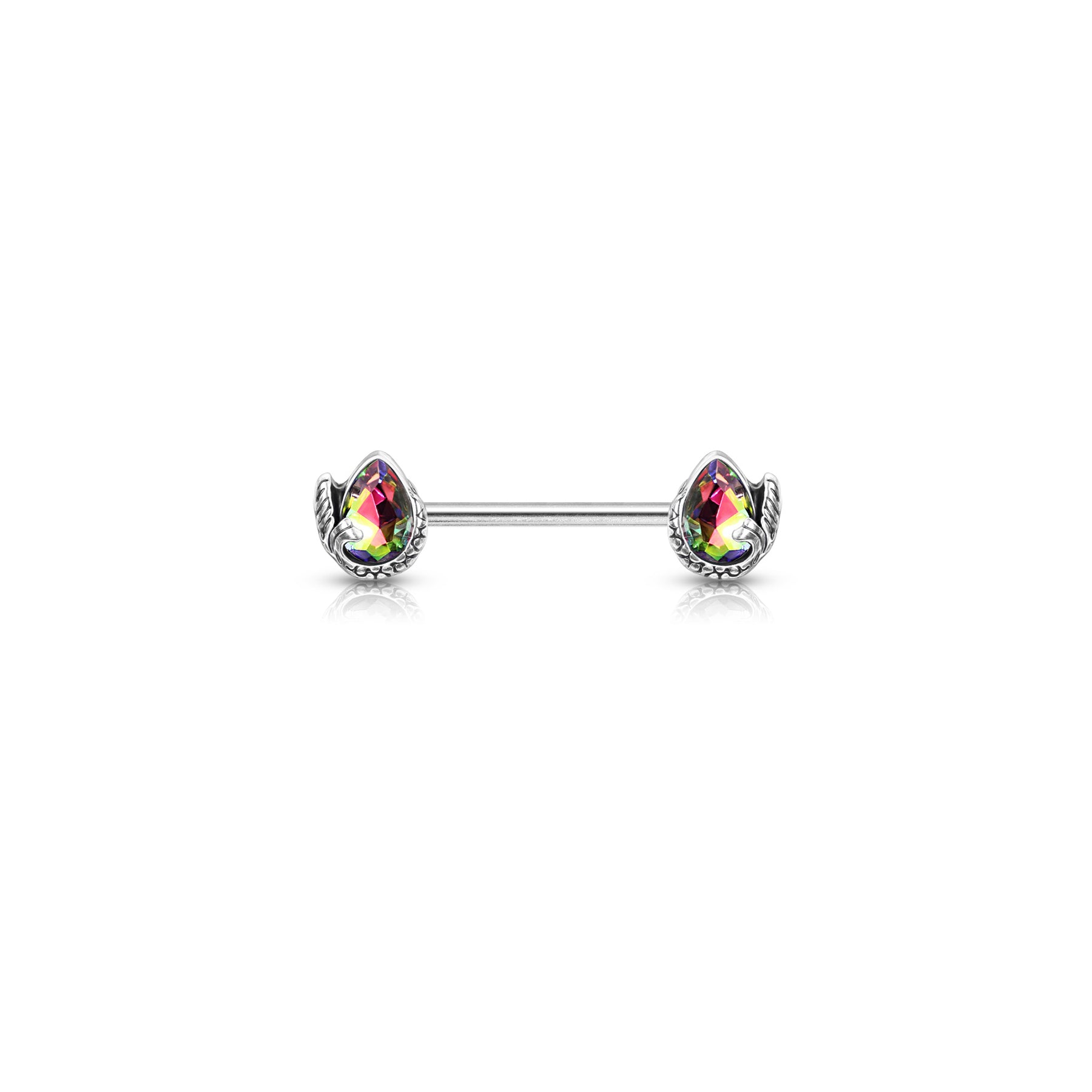 Piercing Téton OFELIA en Acier et Cristal