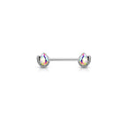 Piercing Téton OFELIA en Acier et Cristal