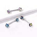 Piercing Téton OFELIA en Acier et Cristal