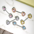 Piercing Téton OKSANA en Acier et Zirconium
