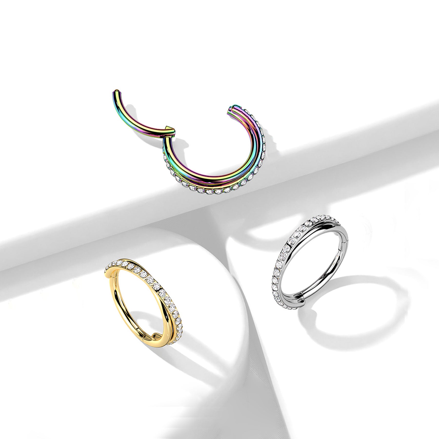 Piercing Oreille OPHELIA en Acier et Oxydes de Zirconium