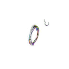 Piercing Oreille OPHELIA en Acier et Oxydes de Zirconium