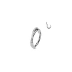 Piercing Oreille OPHELIA en Acier et Oxydes de Zirconium