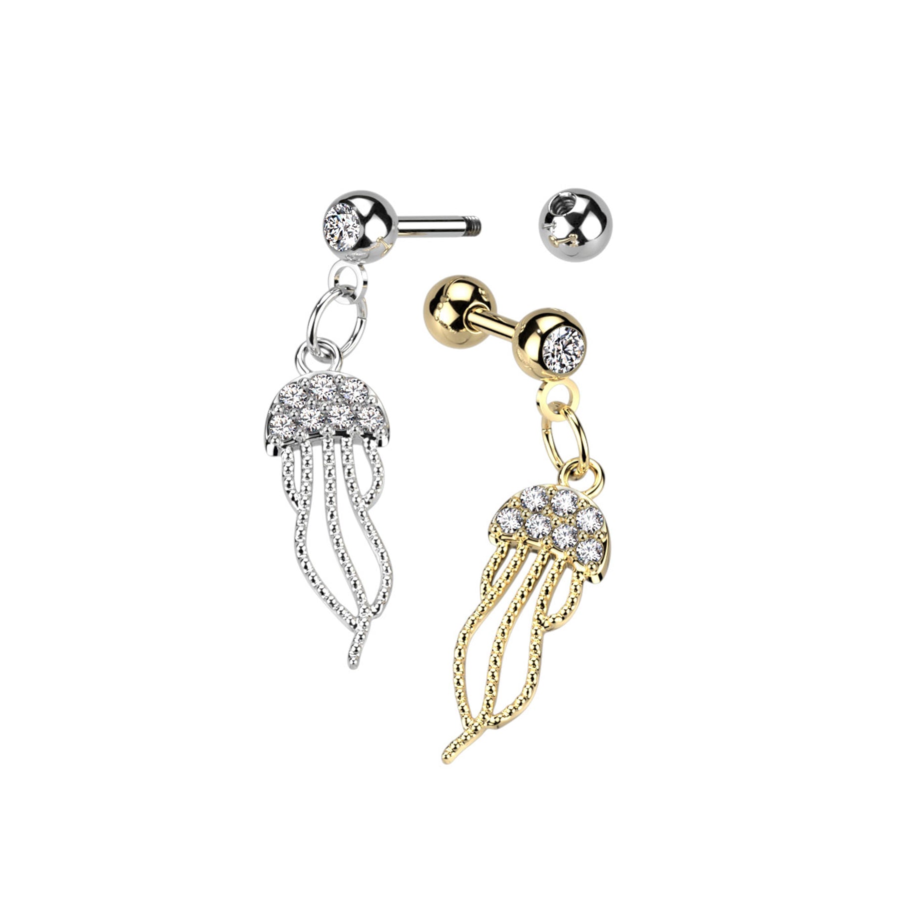 Piercing Oreille ORPHA en Acier et Zirconium